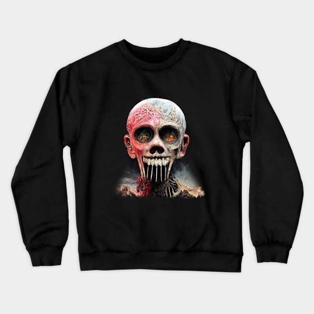 BlackMetal Artwork, Extreme Metal Artwork Crewneck Sweatshirt by maxdax